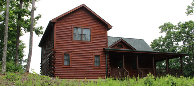 Professional Log Home Borate Application  Henderson County,  North Carolina