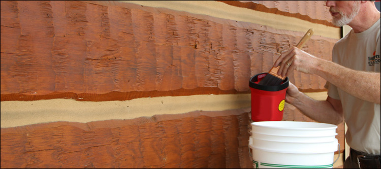 Professional Log Home Staining  Zirconia,  North Carolina